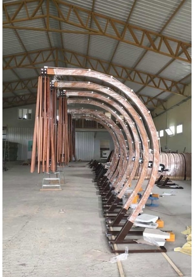 Ahşap Bahçe Ve Balkon Şemsiyesi Ø300 Cm Naturel Çam