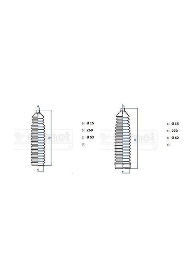 Gomet 9124b Direksiyon Körüğü Dct Takım 400622