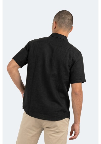 Slazenger Kırtıda Erkek Siyah Gömlek