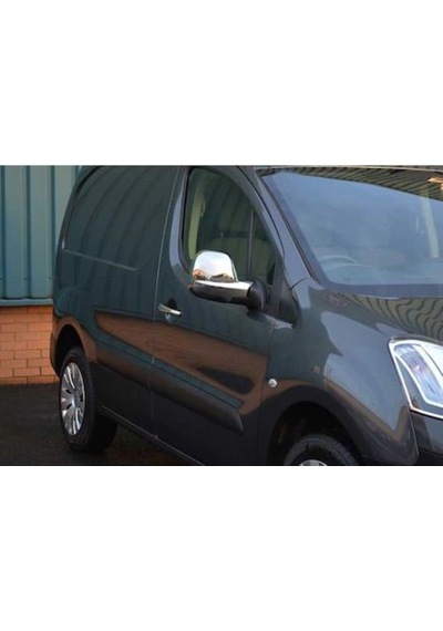 Peugeot Partner Tepee Uyumlu Ayna Kapağı 2 Parça 2008-2018 Abs Krom