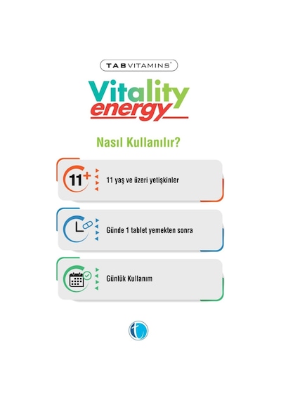 Tabvitamins Vitality Energy 30 Tablet X 3 Adet