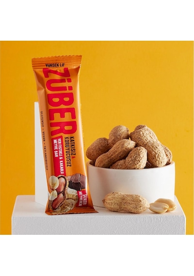 Züber Yer Fıstıklı Ve Kakaolu Meyve Bar 40g X 12 Adet