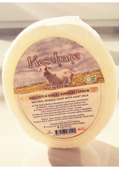Kesehane Doğal Eşek Sütlü Süngerli Sabun 125 G