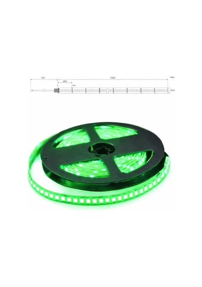 Led Şerit Bant 5 Metre 2835 Smd 12v Yeşil Işık 240 Led/m Ip20 Aydınlatma Kendinden Yapışkanlı