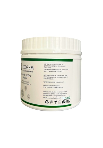 Zeosem Zeolit -Klinoptilolit Mha Ultra Mikronize 1-10 Mikron 300 G
