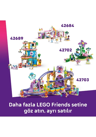 LEGO® Friends Şeker ve Kapkek Dönme Dolabı 42700 - 7 Yaş ve Üzeri Çocuklar için 3 Mini Bebek İçeren Oyuncak Yapım Seti (602 Parça)
