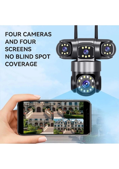 Ztech Zr-z6pro 4k Ultra Hd 4 Kameralı Wifi Akıllı Güvenlik Kamera