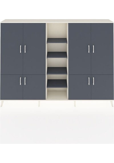 Arges Dolap 14 Raflı 8 Kapaklı 220x30x163 Aytaşı-antrasit Antrasıt - Aytası Arges Dolap 14 Raflı 8 Kapaklı 220x30x163 Aytaşı-antrasit Antrasıt - Aytası