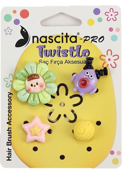 Nascita 4'lü Twistlo Saç Fırça Aksesuarı - 05