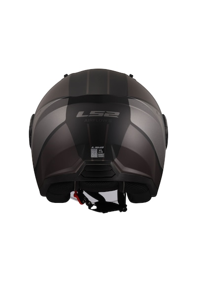 LS2 Aırflow 2 Cover Açık Motosiklet Kask Mat Gri - Siyah