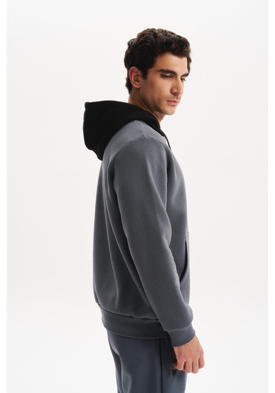 AR-MA Arma Erkek Kapüşonlu Sweatshirt Örme 3 İplik Şardonlu, Yazı Baskılı,cepsiz, Sade Ve Şık, Regular Fit K30254628901 Gri AR-MA Arma Erkek Kapüşonlu Sweatshirt Örme 3 İplik Şardonlu, Yazı Baskılı,cepsiz, Sade Ve Şık, Regular Fit K30254628901 Gri