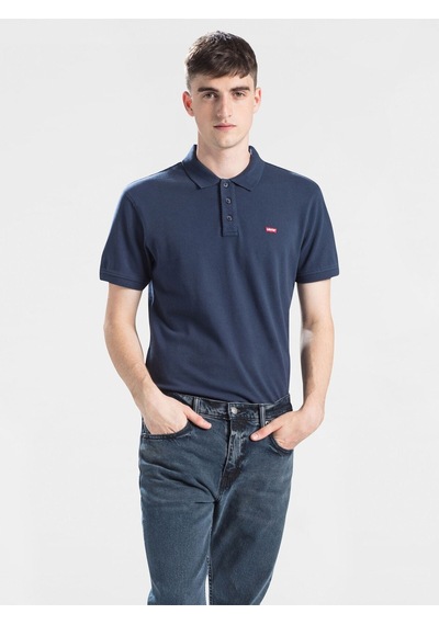 Levi's Erkek Relaxed Fit Polo Yaka Lacivert T-shirt - A0229-0008 Lacivert