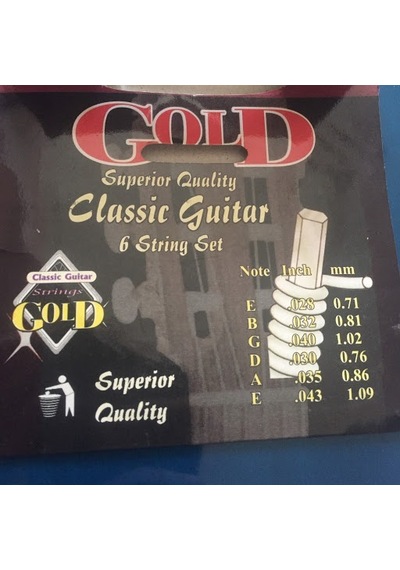 Gold Klasik Gitar Teli - 10 Adet Alice Pena Kapo Joyo Akort