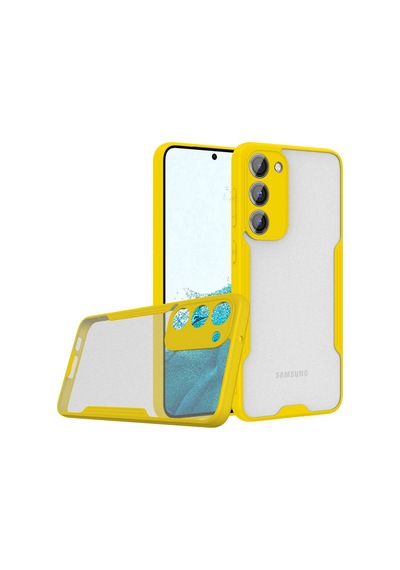 Galaxy  Uyumlu  S23 Plus Kılıf Platin Silikon - Sarı