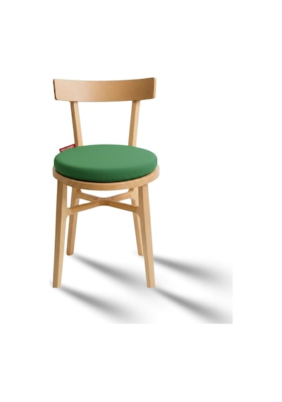 Yuvarlak Sandalye Minderi Bağcıklı Yıkanabilir Sünger Minder Su Yağ İtici Mutfak Balkon Bahçe Tabure Minderi 40 Cm Yeşil Çok Renkli