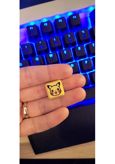 Pikachu Keycap Cherry Mx Uyumlu Sevimli Tuş Başlığı Mekanik K