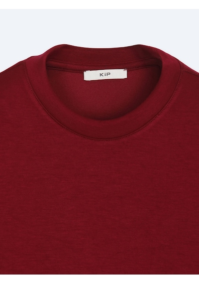 Kip Bordo Düz Sweatshırt