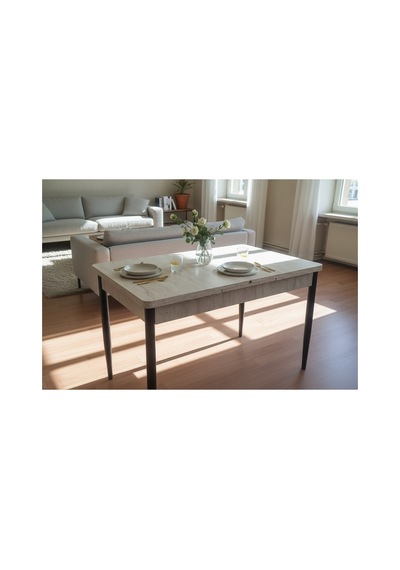 Efe Mobilya T-6033 Traverten Açılır 80x130 Kare Gold Açık Gri Sandalye 6 Kişilik Yemek Masası Takımı Efe Mobilya T-6033 Traverten Açılır 80x130 Kare Gold Açık Gri Sandalye 6 Kişilik Yemek Masası Takımı