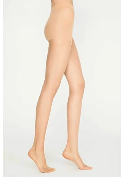 Parlak Fit 15 Likralı Külotlu Çorap Açık Ten Mudanis Diğer