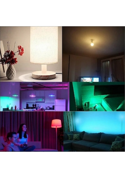 Renk Değiştiren Uzaktan Kumandalı Gece Lambası 16 Renk Devamlı B