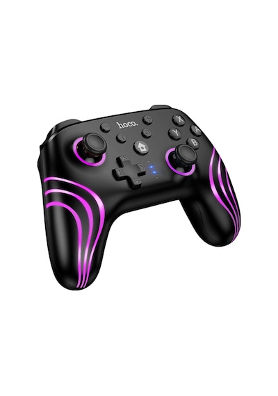 Hoco. GA2 Unicorn RGB Işıklı Çok Fonksiyonlu PC Uyumlu Kablosuz Oyun Kolu Siyah