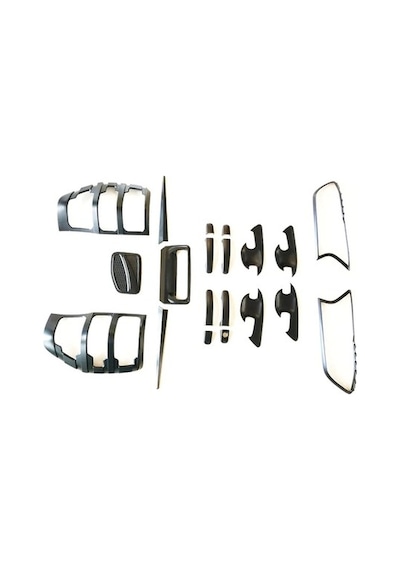 Autokit Ford Ranger Mat Siyah Dış Kaplama Full Set (2016+)