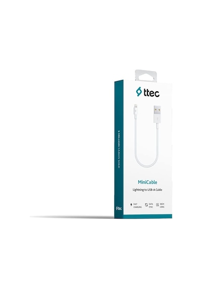 Minicable 30cm İphone İle Uyumlu Şarj Kablosu - Beyaz 2dk7512b Standart