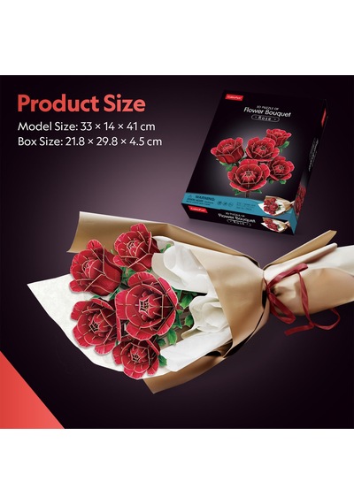 Büyük Gül Buketi 3d Puzzle P865h