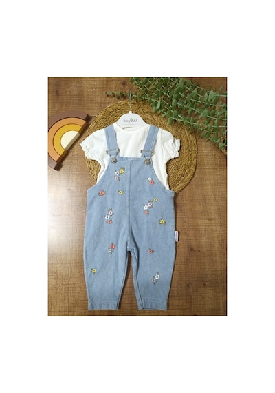 Baby Buu Çiçek Nakışlı Denim Kotlu Kız Bebek Salopet Takımı Bahçıvan Bayramlık 6-9 Ay,9-12ay,12-18ay,18-24ay Mavi Mavi Baby Buu Çiçek Nakışlı Denim Kotlu Kız Bebek Salopet Takımı Bahçıvan Bayramlık 6-9 Ay,9-12ay,12-18ay,18-24ay Mavi Mavi