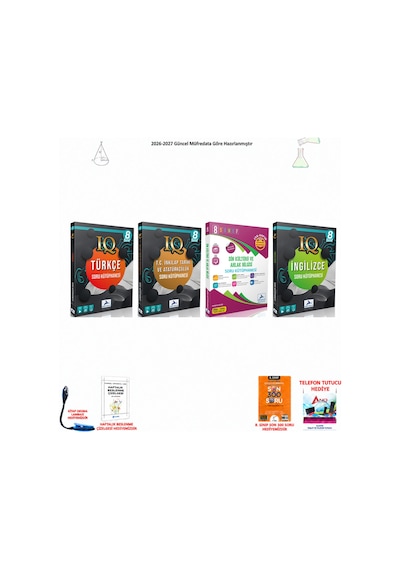 Paraf 8. Sınıf Lgs Iq Sözel Dört Ders 4 Kitap Seti