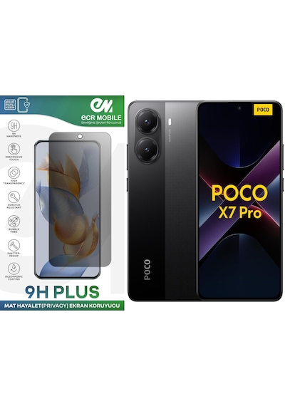 Poco X7 Pro Ekran Koruyucu Tam Uyumlu 9h Esnek Nano Kırılmayan Mat Hayalet Privacy