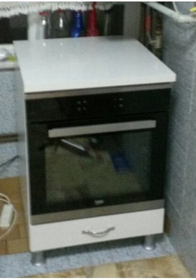Hazır Mobilya Kapaklı Ve Kapalı Tezgahlı Ankastre Fırın Dolabı