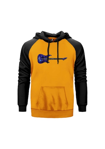 Metallica Ride The Lightning Guitar Sarı Renk Reglan Kol Sweatshirt Sarı
