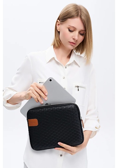 Mussen Ipad Neo Air Pro & Galaxy & Matepad & Tablet Kılıfı 11 İnç Hasır Siyah