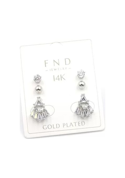Çoklu Taşlı Küpe - Gümüş Diğer 00715260