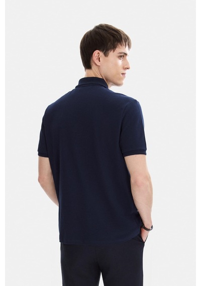 Backandbond Koyu Lacivert Regular Fit Örme Polo Yaka Tişört