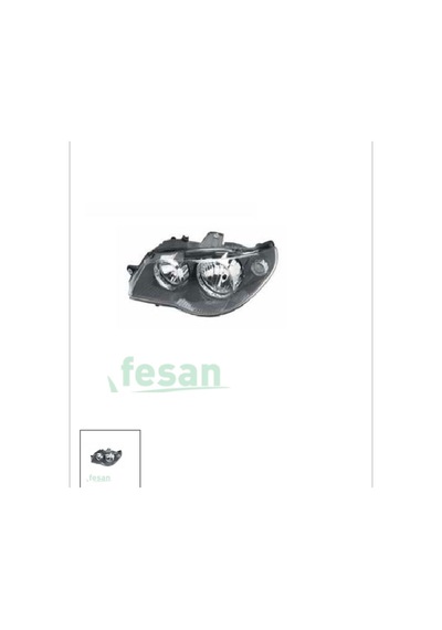 Fiat Albea Sole Palio 2007 Sağ Motorlu Siyah Çerçeveli Far