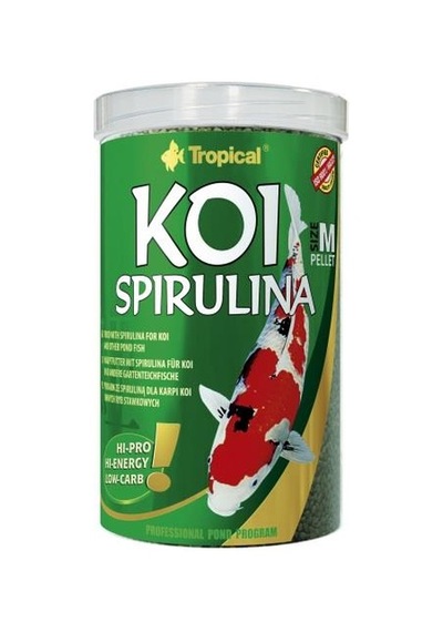 Tropical Koi Spirulina Pellet Size M 1000 Ml+