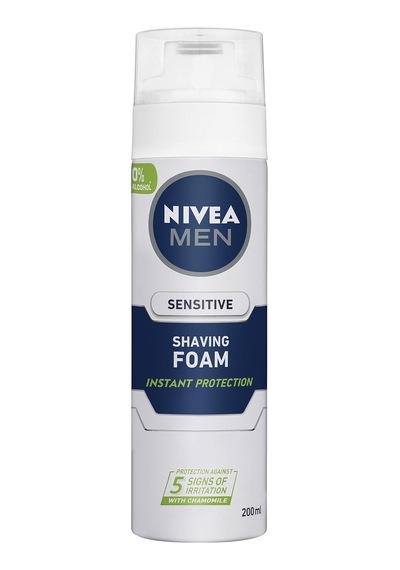 Men Erkek Hassas Tıraş Köpüğü 200 Ml, Hassas Ciltlere Özel Hızlı Koruma, Karşıtı, Alkolsüz Formül