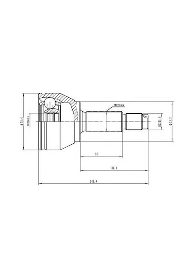 MARELLI 359002501550 Aks K. Dıs Fiesta 1.6 16V 01