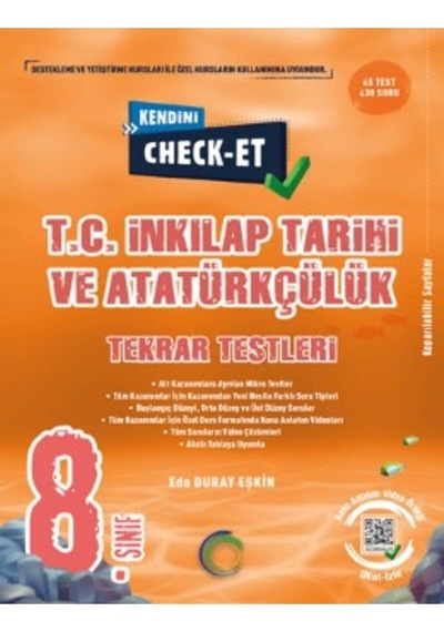 8 Sınıf Kendini Check-et İnkılap Tarihi Soru Banka
