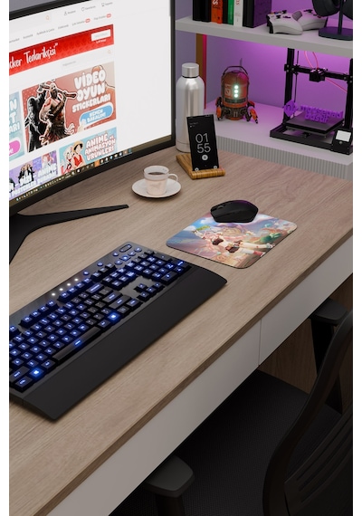 Varesa Genshin Impact Anime Gacha V1 - 22x18 Gaming Mouse Pad Fare Altlığı
