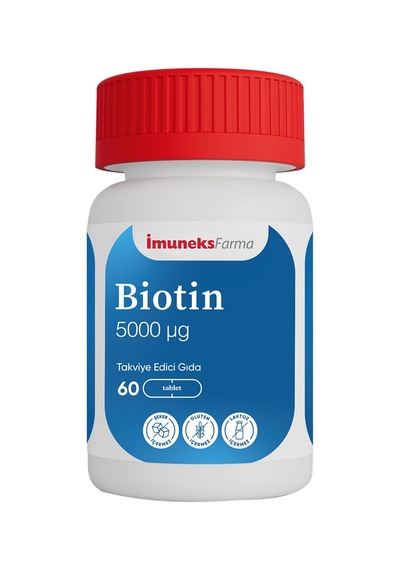 İmuneks Farma Biotin 5000 Μg İçeren Takviye Edici Gıda 60 Tablet