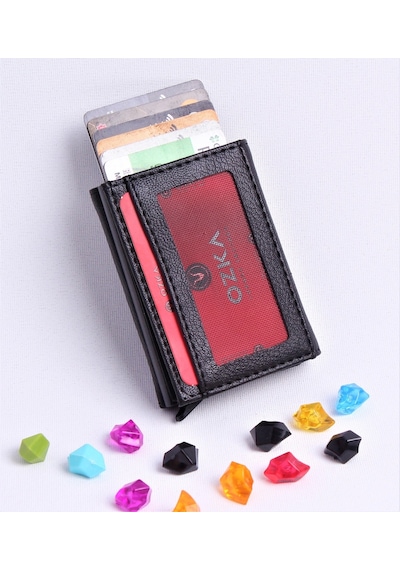 Ozka Leather Collection Kişiye Özel Otomatik Mekanizmalı Cüzdan
