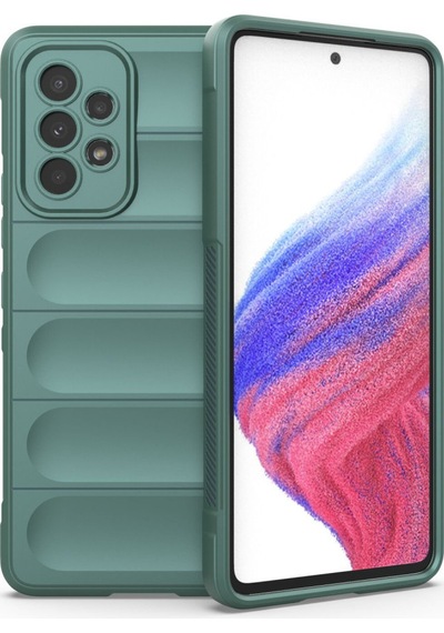 Samsung Galaxy Uyumlu A53 5g Kılıf Optimum Silikon - Koyu Yeşil Bzsxx00 1