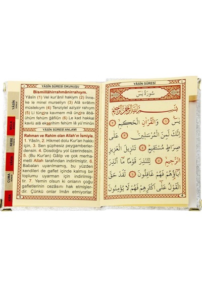 20 Adet - Kadife Kaplı Yasin Kitabı - Çanta Boy - Isim B N11.2191