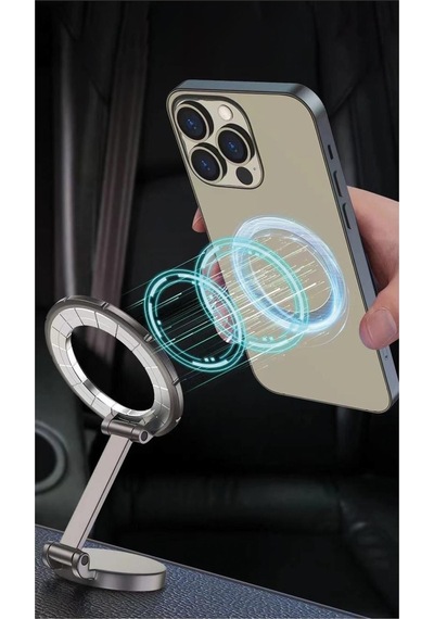 Powerway Tt55 Mıknatıslı Araç İçi Yapışkanlı Magsafe Destekli Telefon Tutucu