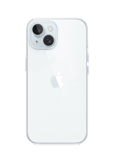 Apple Uyumlu iPhone 15 Şeffaf Silikon Kılıf Şeffaf