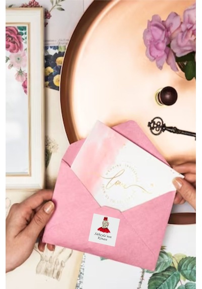 Kişiye Özel Kına Gelin Hamamı Süs Etiketi Beyaz Sticker 70 Adet