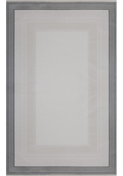 Gabardin Halı Jade 7019 Gri Serisi Triko Akrilik Salon Oturma Yatak Odası Halısı Gri